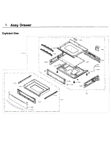Drawer parts for Samsung Range NE58K9850WG/AA / 0000 from AppliancePartsPros.com