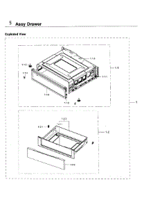 Drawer parts for Samsung Range NE59J3420SB/AA / 0005 from AppliancePartsPros.com