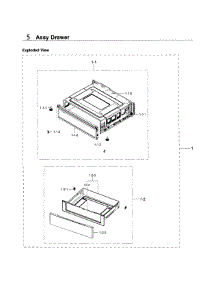 Drawer parts for Samsung Range NE59J3420SS/AA / 0005 from AppliancePartsPros.com