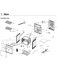 Main Asy parts for Samsung Range NE59J3420SS/AA / 0006 from AppliancePartsPros.com