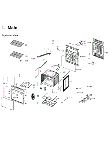 Main Asy parts for Samsung Range NE59J3420SW/AA / 0007 from AppliancePartsPros.com