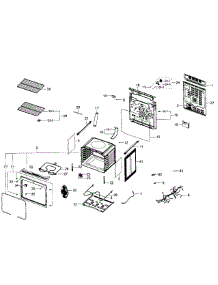 Main Section parts for Samsung Range NE59J3420SW/AA / 0003 from AppliancePartsPros.com