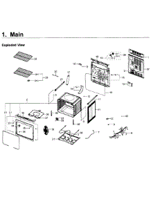 Main Asy parts for Samsung Range NE59J3420SW/AA / 0005 from AppliancePartsPros.com