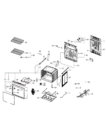 Main Section parts for Samsung Range NE59J3420SW/AA / 0004 from AppliancePartsPros.com