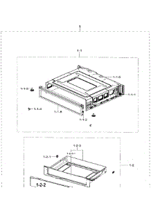 Drawer parts for Samsung Range NE59J7630SG/AA / 0000 from AppliancePartsPros.com