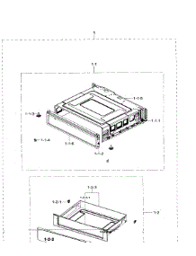 Drawer parts for Samsung Range NE59J7630SG/AA / 0001 from AppliancePartsPros.com