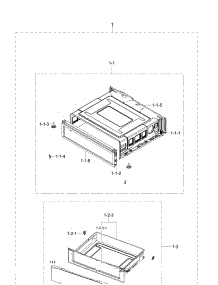 Drawer parts for Samsung Range NE59J7630SS/AA / 0000 from AppliancePartsPros.com