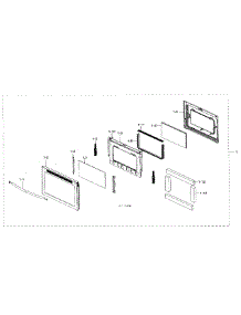 Door parts for Samsung Range NE59J7630SS/AA / 0001 from AppliancePartsPros.com