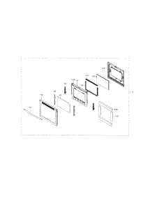 Door Assy parts for Samsung Range NE59J7750WS/AA / 0000 from AppliancePartsPros.com