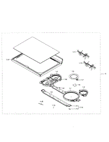 Cooktop Section parts for Samsung Range NE59J7750WS/AA / 0001 from AppliancePartsPros.com