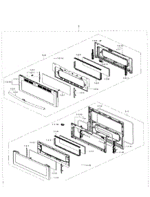 Door parts for Samsung Range NE59J7850WG/AA / 0000 from AppliancePartsPros.com