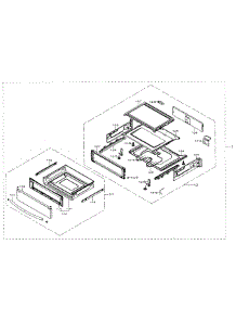 Drawer Section parts for Samsung Range NE59J7850WG/AA / 0002 from AppliancePartsPros.com