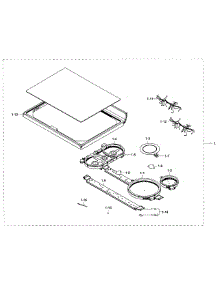 Cooktop Section parts for Samsung Range NE59J7850WS/AA / 0001 from AppliancePartsPros.com