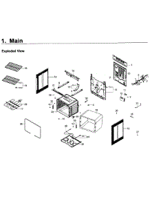 Main Asy parts for Samsung Range NE59K3310SS/AA / 0000 from AppliancePartsPros.com