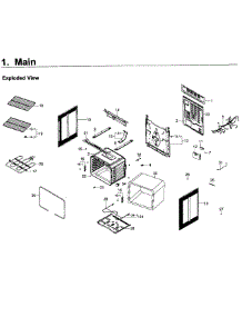 Main Asy parts for Samsung Range NE59K3310SW/AA / 0000 from AppliancePartsPros.com