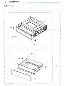Drawer parts for Samsung Range NE59K3310SW/AA / 0000 from AppliancePartsPros.com