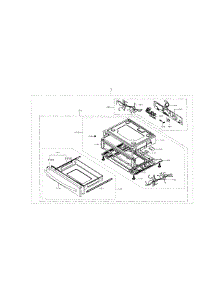 Drawer Assy parts for Samsung Range NX58H9950WS/AA / 0000 from AppliancePartsPros.com