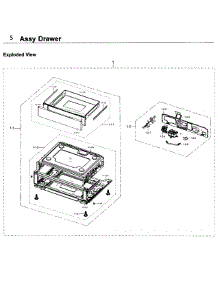 Drawer parts for Samsung Range NX58J7750SG/AA / 0000 from AppliancePartsPros.com