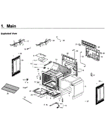 Main Asy parts for Samsung Range NX58K3310SB/AA / 0000 from AppliancePartsPros.com