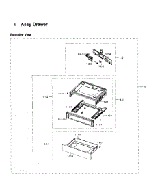 Drawer parts for Samsung Range NX58K3310SB/AA / 0000 from AppliancePartsPros.com