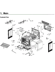 Main Asy parts for Samsung Range NX58K3310SW/AA / 0000 from AppliancePartsPros.com