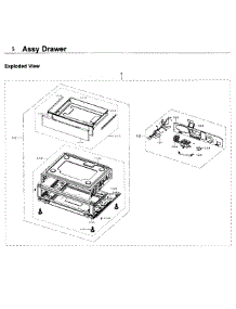 Drawer parts for Samsung Range NX58K7850SG/AA / 0000 from AppliancePartsPros.com