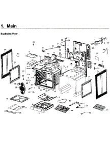 Main Asy parts for Samsung Range NX58K9500WG/AA / 0000 from AppliancePartsPros.com