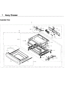 Drawer parts for Samsung Range NX58K9500WG/AA / 0000 from AppliancePartsPros.com
