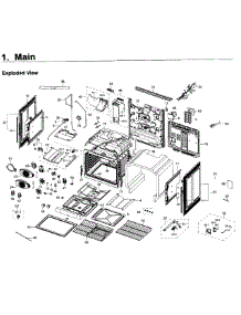 Main Asy parts for Samsung Range NX58K9850SG/AA / 0000 from AppliancePartsPros.com