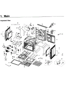 Main Asy parts for Samsung Range NX58K9850SS/AA / 0000 from AppliancePartsPros.com