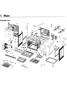Main Asy parts for Samsung Range NY58J9850WS/AA / 0000 from AppliancePartsPros.com