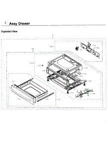 Drawer parts for Samsung Range NY58J9850WS/AA / 0000 from AppliancePartsPros.com