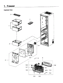 Freezer parts for Samsung Refrigerator RB12J8896S4/AA / 0000 from AppliancePartsPros.com