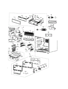 Freezer parts for Samsung Refrigerator RF18HFENBBC/AA / 0000 from AppliancePartsPros.com