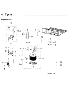 Cycle parts for Samsung Refrigerator RF22K9381SG/AA / 0000 from AppliancePartsPros.com