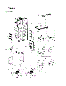 Freezer parts for Samsung Refrigerator RF22K9381SR/AA / 0000 from AppliancePartsPros.com