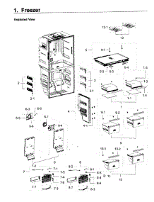 Freezer parts for Samsung Refrigerator RF22K9581SG/AA / 0002 from AppliancePartsPros.com