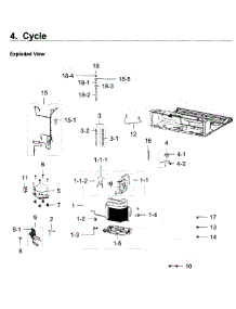 Cycle parts for Samsung Refrigerator RF22K9581SR/AA / 0001 from AppliancePartsPros.com