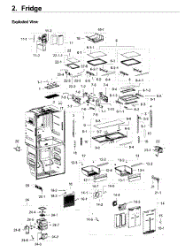 Fridge parts for Samsung Refrigerator RF22K9581SR/AA / 0002 from AppliancePartsPros.com