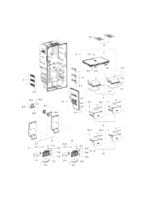 Freezer parts for Samsung Refrigerator RF22K9581SR/AA / 0000 from AppliancePartsPros.com