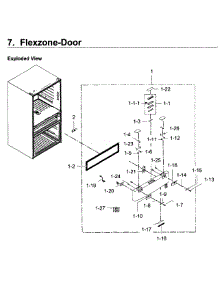 Flexzone parts for Samsung Refrigerator RF22KREDBSG/AA / 0002 from AppliancePartsPros.com