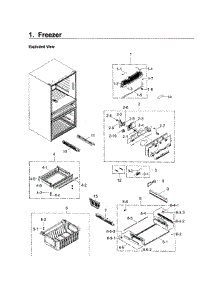 Freezer parts for Samsung Refrigerator RF22KREDBSG/AA / 0000 from AppliancePartsPros.com