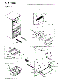 Freezer parts for Samsung Refrigerator RF22KREDBSR/AA / 0003 from AppliancePartsPros.com