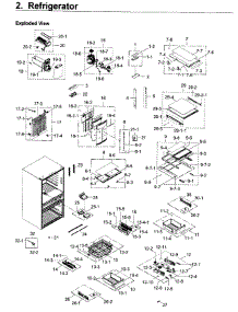 Fridge parts for Samsung Refrigerator RF22KREDBSR/AA / 0002 from AppliancePartsPros.com