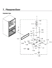 Flexzone parts for Samsung Refrigerator RF22KREDBSR/AA / 0002 from AppliancePartsPros.com