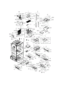 Fridge parts for Samsung Refrigerator RF23HCEDTSR/AA / 0002 from AppliancePartsPros.com
