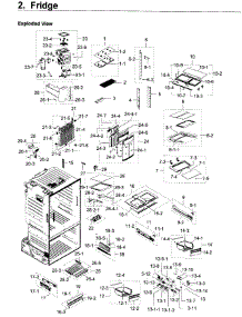 Fridge parts for Samsung Refrigerator RF23HTEDBSR/AA / 0007 from AppliancePartsPros.com