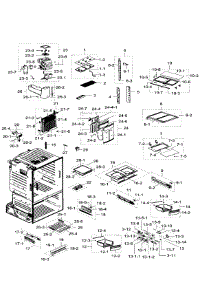 Fridge parts for Samsung Refrigerator RF23HTEDBSR/AA / 0004 from AppliancePartsPros.com