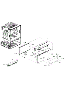 Freezer Door parts for Samsung Refrigerator RF23HTEDBSR/AA / 0004 from AppliancePartsPros.com