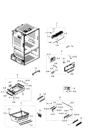 Freezer parts for Samsung Refrigerator RF23HTEDBSR/AA / 0006 from AppliancePartsPros.com